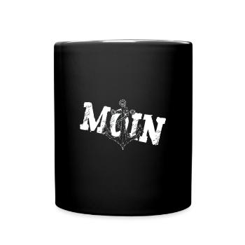 Ancre MOIN pour le capitaine des mers - Mug uni - noir - Devant