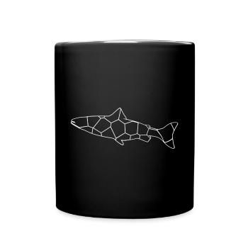 Fisch - Tasse einfarbig - Schwarz - Vorne