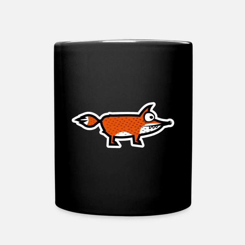 Fuchs - Tasse einfarbig - Schwarz