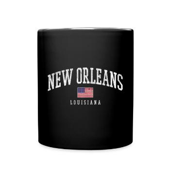 New Orleans Louisiana Bogen - Tasse einfarbig - Schwarz - Vorne
