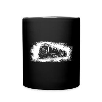 V 200 Diesel Lokomotive - Tasse einfarbig - Schwarz - Vorne
