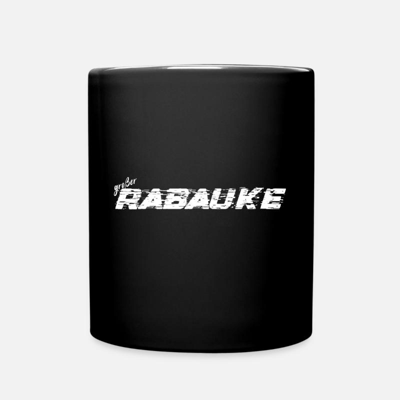 Großer Rabauke - Tasse einfarbig - Schwarz