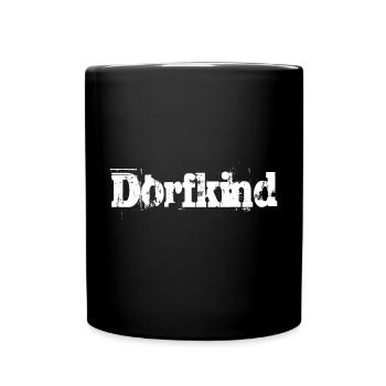 Dorfkind - Tasse einfarbig - Schwarz - Vorne