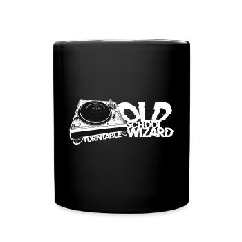 Turntable DJ Old School Wizard - Full Colour Mug - black - Front