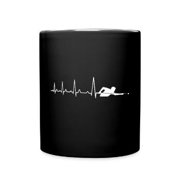 Heartbeat Billard Heartbeat - Mug uni - noir - Devant