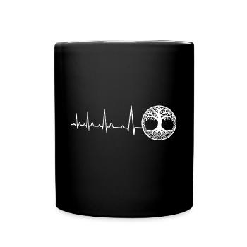 Battement de cœur - Arbre de vie - Mug uni - noir - Devant