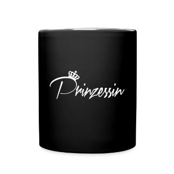 Prinzessin - Tasse einfarbig - Schwarz - Vorne