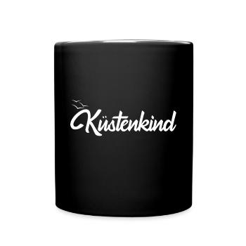Küstenkind - Tasse einfarbig - Schwarz - Vorne