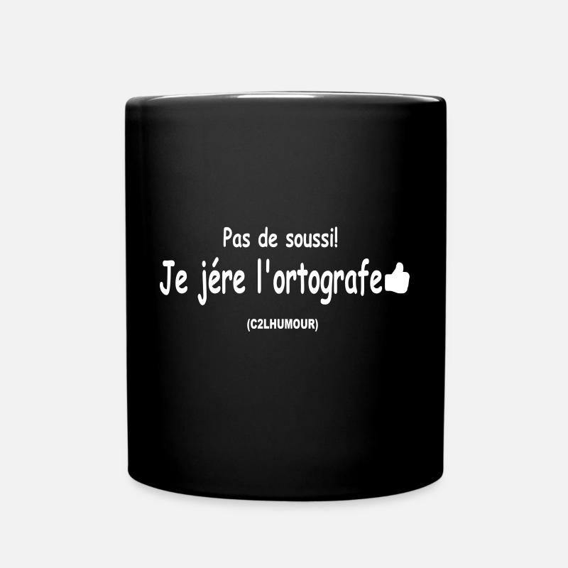Phrase drôle | message drôle | texte drôle - Mug uni - noir
