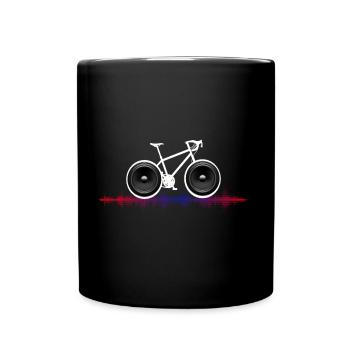 vélo rayon biker cyclisme vélo de route vélo vélo-proof - Mug uni - noir - Devant