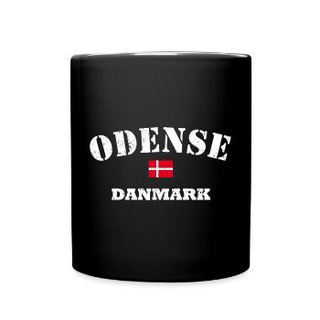 Odense Danemark - Mug uni - noir - Devant