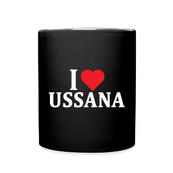 t-shirt Io amo Ussana t-shirt Sardegna - Full Colour Mug - black - Front