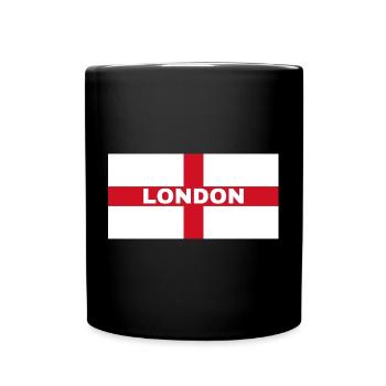 London City in English Flag - Full Colour Mug - black - Front