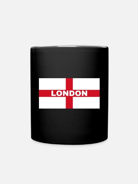 London City in English Flag - Full Colour Mug - black