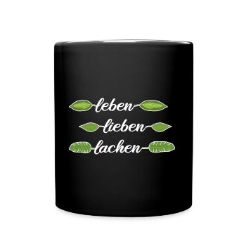 plantes naturelles pouce vert monstera - Mug uni - noir - Devant