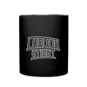 London stinkt - Tasse einfarbig - Schwarz - Vorne