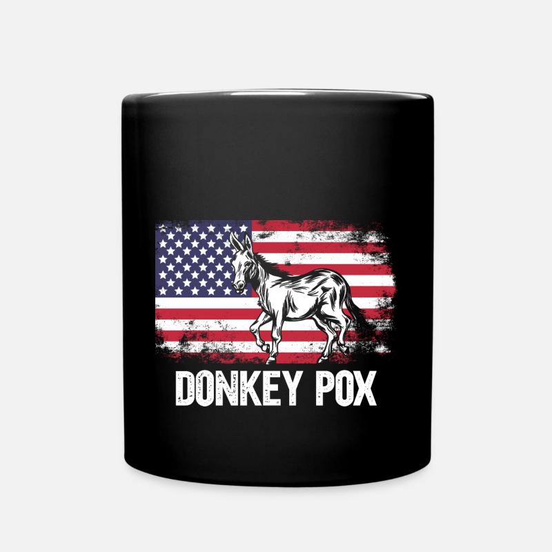 Donkey Pox - Full Colour Mug - black