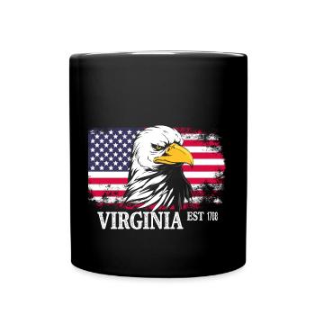 Virginia - Full Colour Mug - black - Front