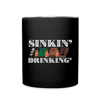 Cornhole der Sport für Wahre Helden Biertrinker - Tasse einfarbig - Schwarz - Vorne