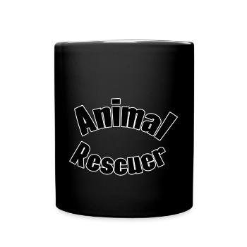Animal rescuer - Full Colour Mug - black - Front