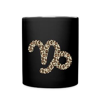 Zodiac sign Capricorn - Full Colour Mug - black - Front