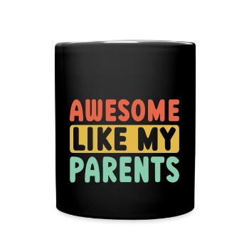 Great as my parents - Full Colour Mug - black - Front