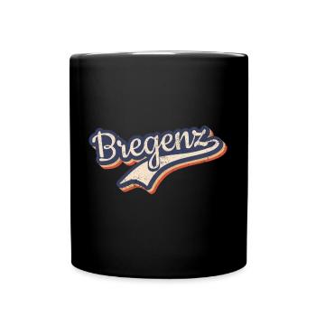 Österreich Bregenz Vorarlberg Vintage Typografie - Tasse einfarbig - Schwarz - Vorne