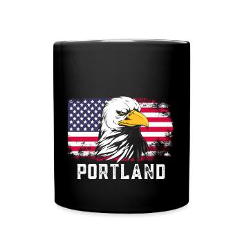 Portland - Mug uni - noir - Devant