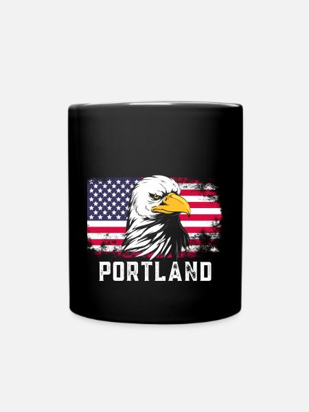 Portland - Tasse einfarbig - Schwarz