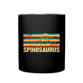 Spinosaurus Dinosaurier - Tasse einfarbig - Schwarz - Vorne
