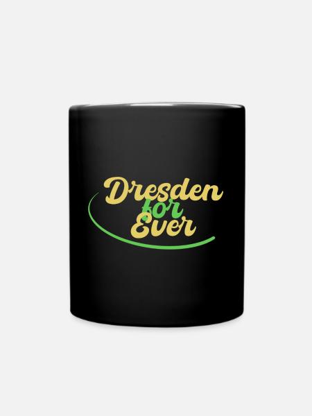 Dresden for ever Kaiser Elbflorenz Logo Geschenk - Tasse einfarbig - Schwarz