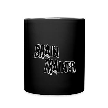 Brain trainer - Tasse einfarbig - Schwarz - Vorne