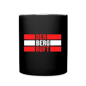 alpin bergwandern österreich berglust - Tasse einfarbig - Schwarz - Vorne