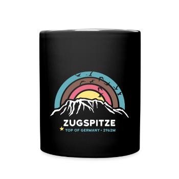 Zugspitze Bayern Garmisch Partenkirchen Wandern - Tasse einfarbig - Schwarz - Vorne