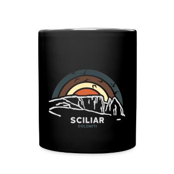 Sciliar Sciliar Dolomites Randonnée Escalade - Mug uni - noir - Devant