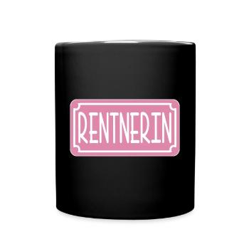 Rentnerin - RENTE RUHESTAND - ABSCHIEDSGESCHENKE - Tasse einfarbig - Schwarz - Vorne