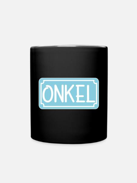 Geschenke für ONKEL - ONKEL WERDEN - Tasse einfarbig - Schwarz