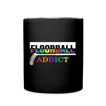 floorball player floorball floorball - Full Colour Mug - black - Front