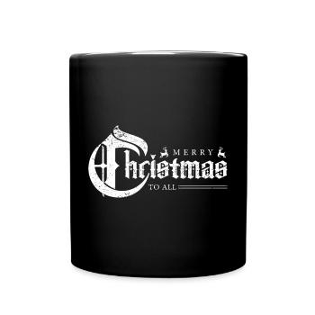 Bannière de Noël gothique - Mug uni - noir - Devant