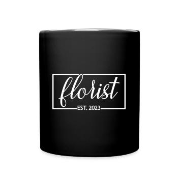 Fleuriste Est. 2023 Fleuriste Diplômé Cadeau Étudiant - Mug uni - noir - Devant