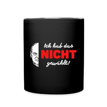 ANTI SCHOLZ T-SHIRT GEGEN OLAF SCHOLZ ANTI SPD CDU - Tasse einfarbig - Schwarz - Vorne
