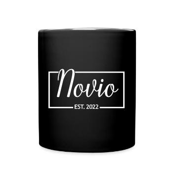 2022 Hochzeit des Verlobungsgeschenks des Bräutigams - Tasse einfarbig - Schwarz - Vorne