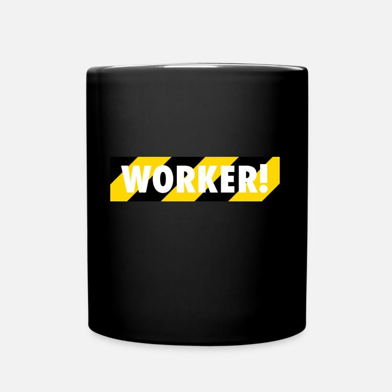 Worker - Tasse einfarbig - Schwarz