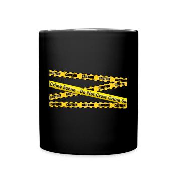 Forensic evidence - Kripo Polizei Forensics - Full Colour Mug - black - Front