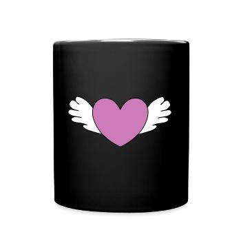 Valentine's Day Heart - Full Colour Mug - black - Front