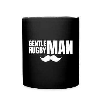 rugby, rugbyman, rugby sport, rugby humour - Full Colour Mug - black - Front