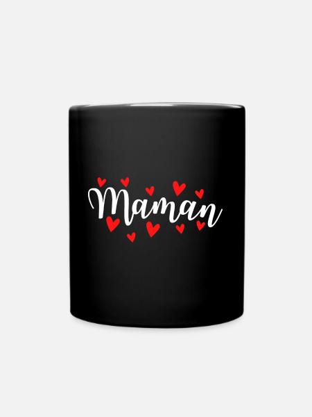 Maman maman - Mug uni - noir