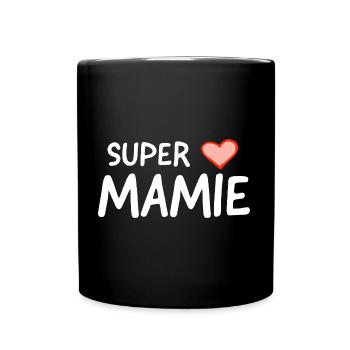 Super mamie - Mug uni - noir - Devant