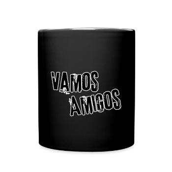 Vamos Amigos - Tasse einfarbig - Schwarz - Vorne