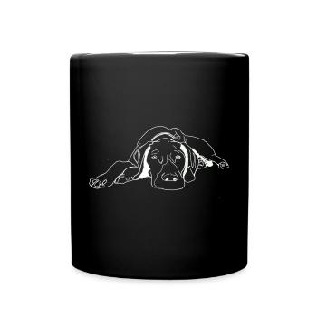 Pointer Deutsch Kurzhaar - Tasse einfarbig - Schwarz - Vorne